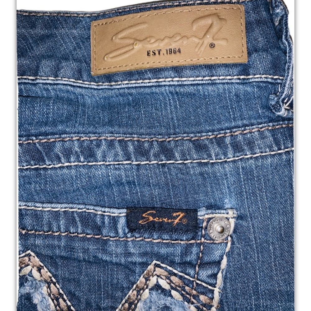 Seven7 crop jeans size 10 - Picture 3 of 5